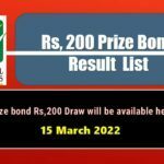 Rs. 200 Prize bond list 15 March 2022 Draw #89 Lahore Result Check online