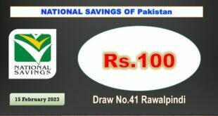 Rs. 100 Prize bond list 15 February 2023 Draw #93 Rawalpindi Result Check online