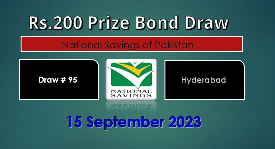 Rs 200 Prize Bond Draw 15-09-2023