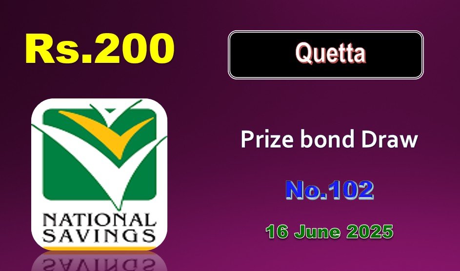 Rs. 200 Prize bond list 16 June 2025 Draw