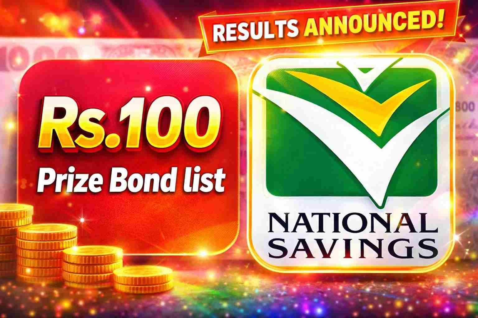Rs. 100 Prize Bond Result 16-02-2026 Draw 53 Karachi Check Online 1 prize bond list 100 online check