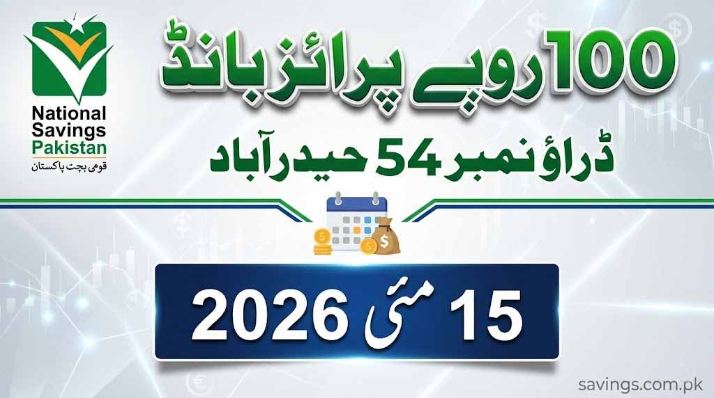 Rs. 100 Prize Bond 15 May 2026 Hyderabad draw