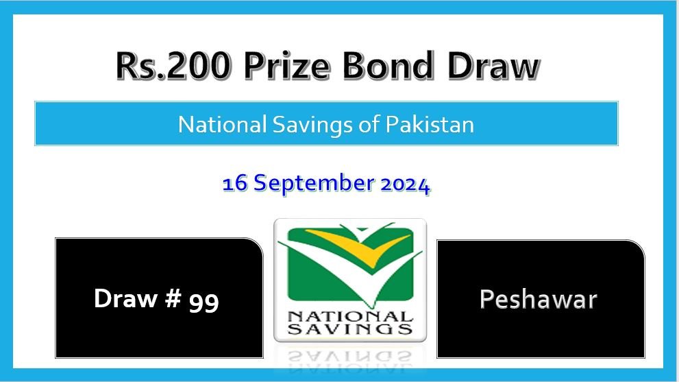 Rs. 200 Prize bond list 16 September 2024 Draw #99